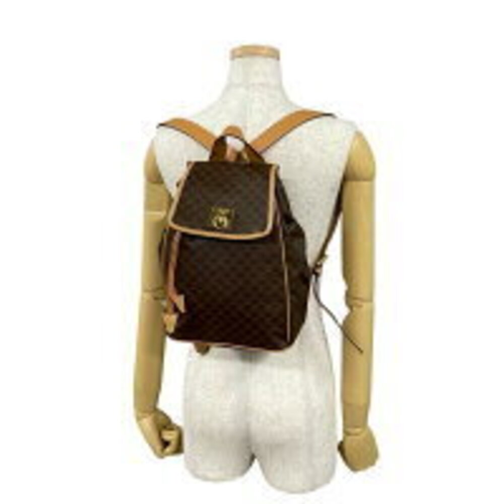 Celine Macadam Blason Triomphe Leather backpack daypack brown - Picture 2 of 8